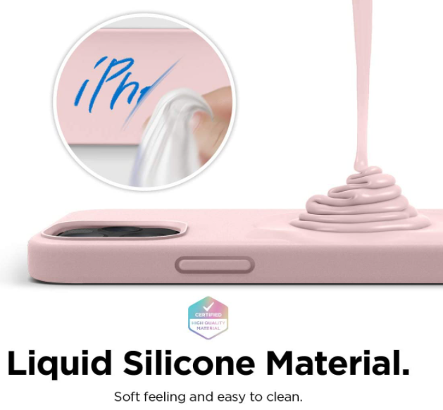 iPhone 12 / 12 pro phone case Soft Flexible Rubber Protective Cover pink