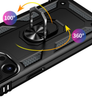 iPhone 13 Pro phone case black ring armor anti drop shockproof rugged protective