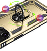 iPhone 13 Pro phone case gold ring armor anti drop shockproof rugged protective