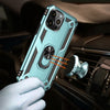 iPhone 13 Pro phone case green ring armor anti drop shockproof rugged protective
