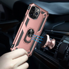 iPhone 13 Pro phone case rose gold ring armor anti drop shockproof rugged protective