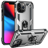 iPhone 13 Pro phone case silver ring armor anti drop shockproof rugged protective