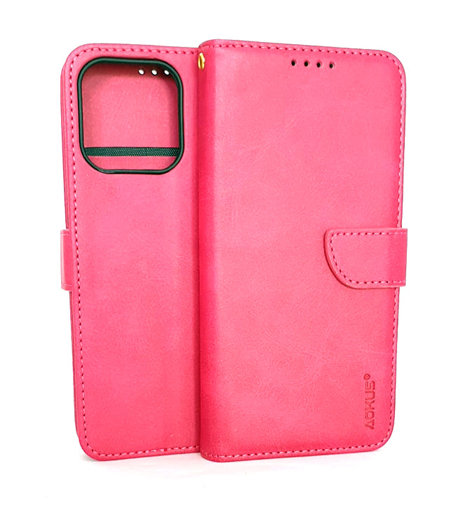 iPhone 13 Pro phone case wallet cover flip anti drop anti slip shockproof pink