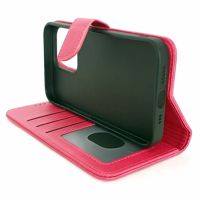 iPhone 13 Pro phone case wallet cover flip anti drop anti slip shockproof pink