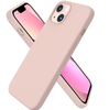 iPhone 13 & iPhone 14 Case. Soft Flexible Rubber Protective Cover pink liquid silicone