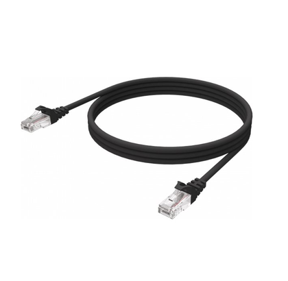 1m CAT6 Cable. RJ-45 (M) to RJ-45 (M). 250 MHz. PVC jacket. 24 AWG. Black. Vision