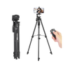 Camera Phone Tripod Portable Foldable, Bluetooth remote. Fully Flexible Mount Tripod, Stand with 3D Head & Quick Release Plate 1.25 M