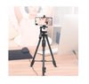 Camera Phone Tripod Portable Foldable, Bluetooth remote. Fully Flexible Mount Tripod, Stand with 3D Head & Quick Release Plate 1.25 M