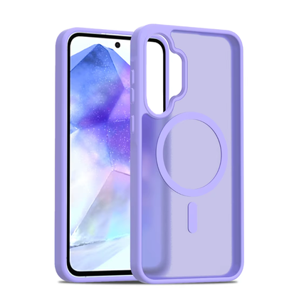 Samsung A13 4G 5G / A04s 5G Case. Magsafe, Magnetic Shockproof Rugged Hard Cover, Purple, Skin Feel