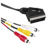 2m SCART to RCA / RCA to Scart. Switchable Adapter. Audio Video Cable