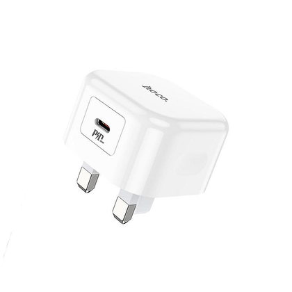 35W PD USB-C Plug for Android, iPhone 15 & iPad (2020 or later). Fast Charger. Power Delivery. 5 to 20V. 1.75A to 3A. Hoco Nk101