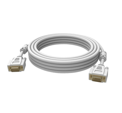 10M VGA Male to VGA Male Cable. White. Vision