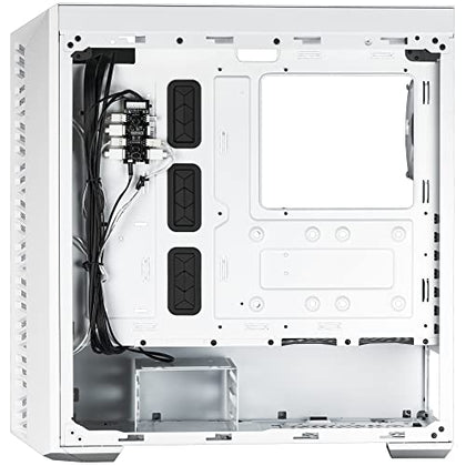 Cooler Master MasterBox 520 Mesh White PC Case – 3 ARGB Fans, USB-C, E-ATX Support, 360mm Radiator Ready, Tempered Glass Side Panel