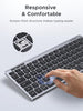 UGREEN Bluetooth Wireless Keyboard Multi Device Easy Switch Portable Mini Keyboard 500 Day Battery Silent Typing Ergonomic Keys QWERTY UK Layout BT5.3 2.4G