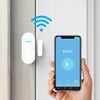 WiFi Door and Window Sensors. Tuya, Smart-life sync and notification app. No Hub Required. Compatible with Alexa, Google Home (2-pack)