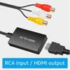 RCA AV to HDMI Converter adapter with built in RCA cable, HDMI Cable