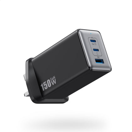 UGREEN 150W USB C Charger 3 Port Fast Charger GaN III Compact Wall Plug 100W Laptop Charger for MacBook Pro Air Dell iPad iPhone 16 Pro 15 Galaxy S24 Pixel 9