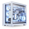 Lian Li O11D EVO White PC Case – Modular Mid-Tower, 3 GPU Mounting Options, High Airflow, Water Cooling Ready, Dual-Chamber Cable Management
