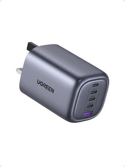 UGREEN USB C Charger 100W Plug Nexode 5 Port GaN Fast Charger Laptop Charger Adapter Compatible with MacBook iPad iPhone 16 15 Galaxy S24 S23 Pixel 9
