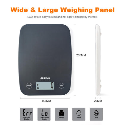 Digital Kitchen Scale – 500g/0.01g Precision Pocket Scale with Trays & Counter. BLue