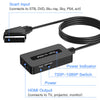 Scart to HDMI Converter with HDMI and Scart Cables, Scart to HDMI Adapter, Scart In to HDMI Out. Converter Supports Full HD 720P/ 1080P