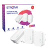 STRONG AV600 Mini Powerline Adapter Starter Kit, Pack of 3, Up to 300m Range, No Configuration Required, IE / UK Plug White