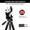 Camera Tripod Aluminium Monopod. 182cm/72-inch. Lightweight and Compact for Travel. 3-way Swivel Head. 2 Quick Release Plates for DSLR Video. Black