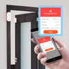 WiFi Door and Window Sensors. Tuya, Smart-life sync and notification app. No Hub Required. Compatible with Alexa, Google Home (2-pack)