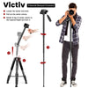 Camera Tripod Aluminium Monopod. 182cm/72-inch. Lightweight and Compact for Travel. 3-way Swivel Head. 2 Quick Release Plates for DSLR Video. Black