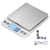 High-Precision 5kg/0.01g Kitchen Scale – USB Rechargeable Mini Digital Food Scale for Cooking, Jewellery, Gold, Coffee, Herbs, and Coins