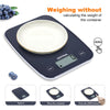 Digital Kitchen Scale – 1kg to 5kg Precision Pocket Scale with Trays & Counter. Blue