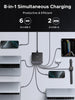 UGREEN 200W USB C Charger 8-Port GaN Desktop Charger Fast Charging Station Block PD 100W Laptop Charger Plug Support PPS Compatible with MacBook Pro/Air, iPhone Series, Galaxy Series, etc