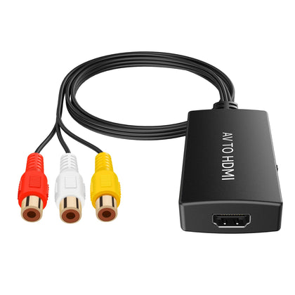 RCA AV to HDMI Converter adapter with built in RCA cable, HDMI lead