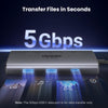 UGREEN Revodok 206 USB C Docking Station (6-in-1), Dual 4K@60Hz, Single 8K@30Hz, 100W PD, 3x 5Gbps USB Data Ports, Dock for Thinkpad, HP, Dell, More