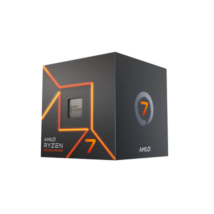 AMD Ryzen 7 7700, 3.8 GHz, 8 core, 16 threads, 32 MB cache, Socket AM5, Box with AMD Wraith Prism cooler