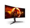 AOC Gaming 34" Curved 3440 x 1440 WQHD HDR. PC Monitor. CU34G2XPBK