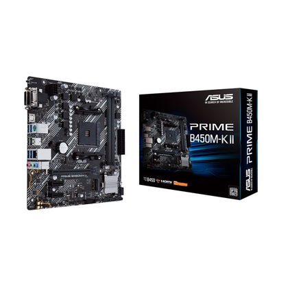 ASUS PRIME B450M-K II, micro ATX, Socket AM4