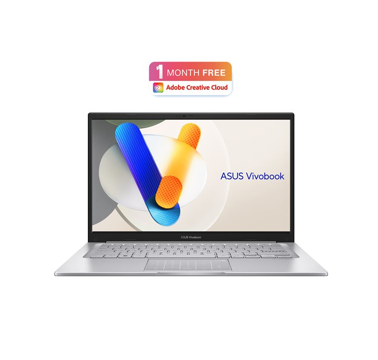 ASUS VivoBook 14, 180 degree hinge design, Intel Core i7, 1355U, up to 5 GHz, Win 11 Home, Intel Iris Xe Graphics, 16 GB RAM, 512 GB
