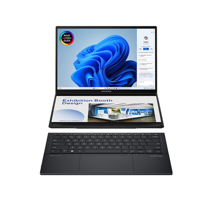 ASUS ZenBook Duo OLED, Intel Core Ultra 7, 16 GB RAM, 1 TB, Intel Arc Graphics, Win 11 Home, with detachable keyboard