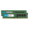 Crucial, DDR4, 16GB, 2 x 8GB, Computer RAM Memory, DIMM 288 pin, 3200 MHz, PC4, 25600, CL22, 1.2 V, unbuffered, Non ECC