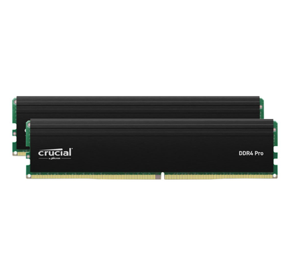 Crucial, DDR4, 32GB, 2 x 16GB, Computer RAM Memory, DIMM 288 pin, 3200 MHz, PC4, 25600, CL22, 1.2 V, unbuffered