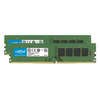 Crucial, DDR4, 64GB, 2 x 32GB, Computer RAM Memory, DIMM 288 pin, 3200 MHz, PC4, 25600, CL22, 1.2 V, unbuffered, Non ECC