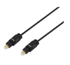 Digital optical audio fiber cable 1,5 m Toslink SPDIF, black