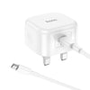 Fast Charger with USB C to C cable for Android, iPhone. Fast Charger, Type-C,  PD Power Delivery Plug. 12v 1.5a 20W Hoco C91B