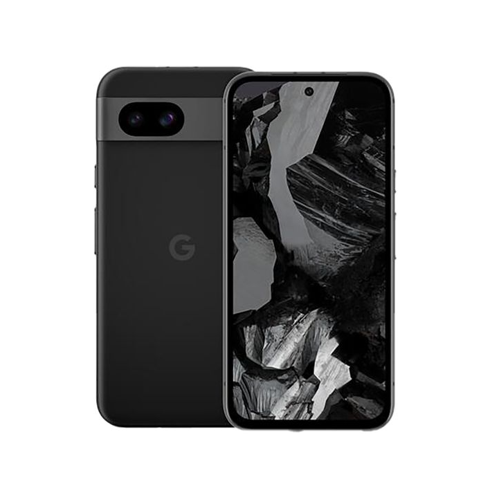 Google Pixel 8a, 5G, dual SIM, RAM 8 GB, Internal Memory 256 GB, OLED display, 6.1", 2400 x 1080 pixels (120 Hz), 2x rear cameras 64 MP, Obsidian