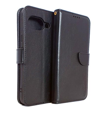 Google Pixel 9a Phone Case Wallet Cover Flip – Anti-Drop, Anti-Slip, Shockproof – Black