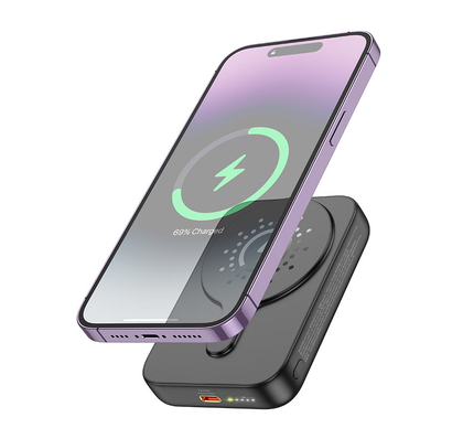 HOCO 10000 mAh Wireless Magnetic Power Bank. Magsafe. Fast Charge PD Type-C 38.5Wh USB-C. J117A black