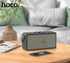 HOCO DS61 Rhyme Retro Leather Bluetooth Speaker, 14W Stereo, 2400mAh Battery, Multi-Input (Bluetooth/TF/USB/AUX)