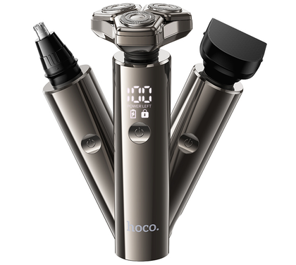 HOCO HP36 3-in-1 Electric Grooming Trimmer & Shaver Set – Wet & Dry, Waterproof, 90min Battery