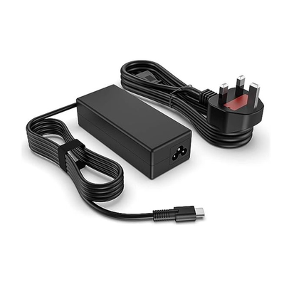 HP 65W USB-C Laptop power adapter with plug UK/Ireland. Compatible with all USB-C chargeable laptops, Macbooks under 65W